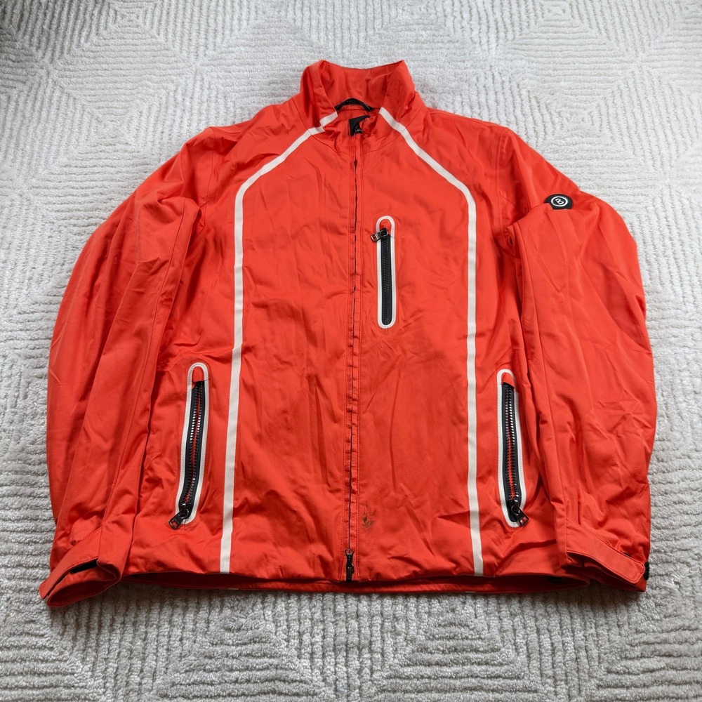 Bogner Windbreaker Jacket Men's US 36 Orange Technical Sport Gorpore Outdoor